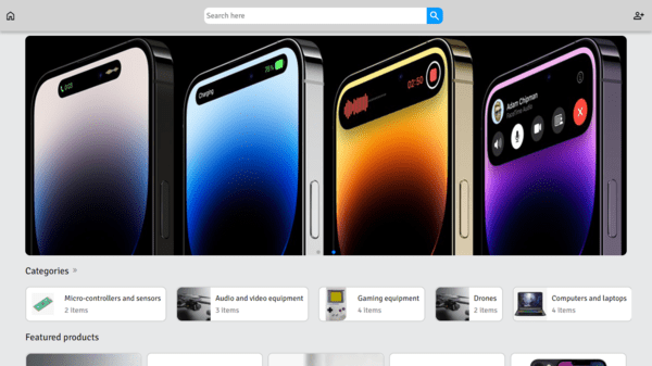 Online shop project demo